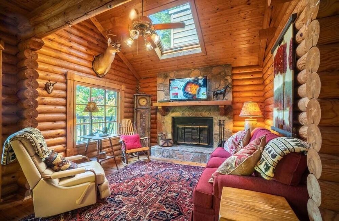 Storybook Alpine Log Cabin